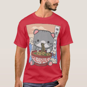 Manga Neko Ramen Cat Lover861 T-Shirt