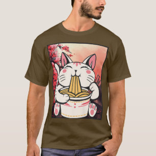 Manga Neko Ramen Cat Lover 852 T-Shirt