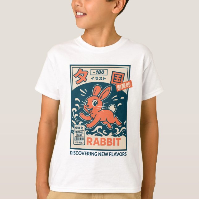 Manga Rabbit T-Shirt (Vorderseite)