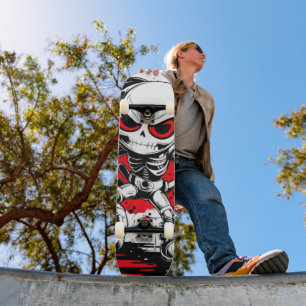 Manga-Roboter-Skelett-Cyberpunk-Skateboard-Deck Skateboard