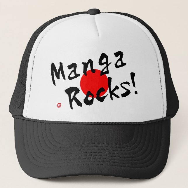Manga Rocks! Truckerkappe (Vorderseite)