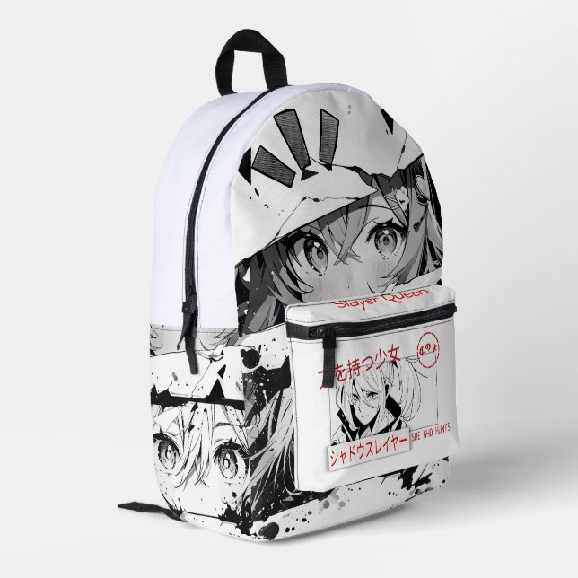 Manga-Rucksack Anime  Bedruckter Rucksack (Rückseitige Ecke links)