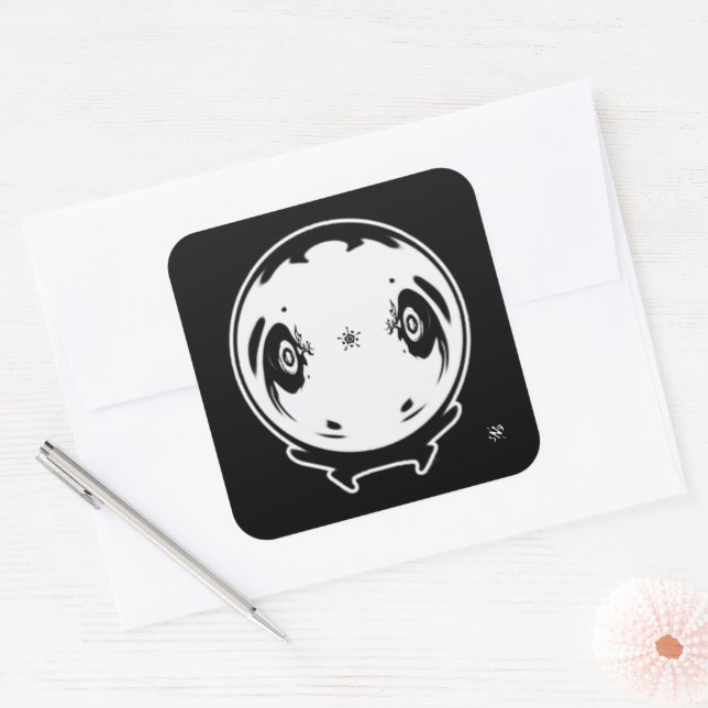 Manga seltsames Kind Ding 2,1 Quadrataufkleber Quadratischer Aufkleber (Umschlag)