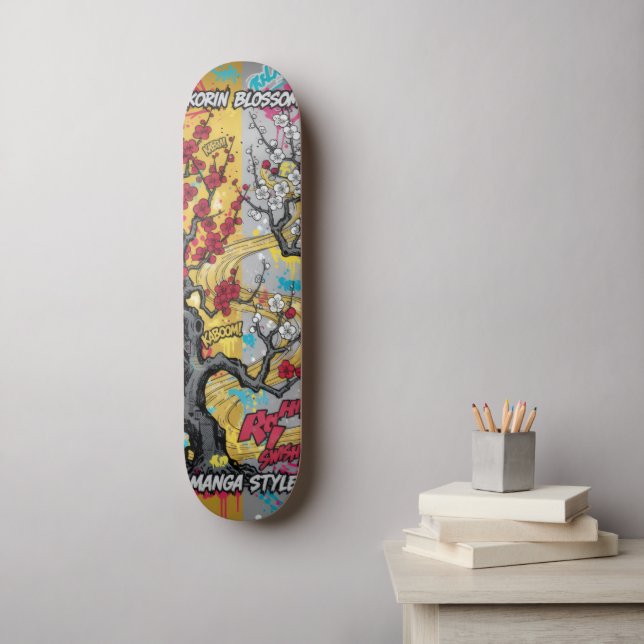 Manga Style Japanese Art for Skateboard & Stickers (Wandkunst)