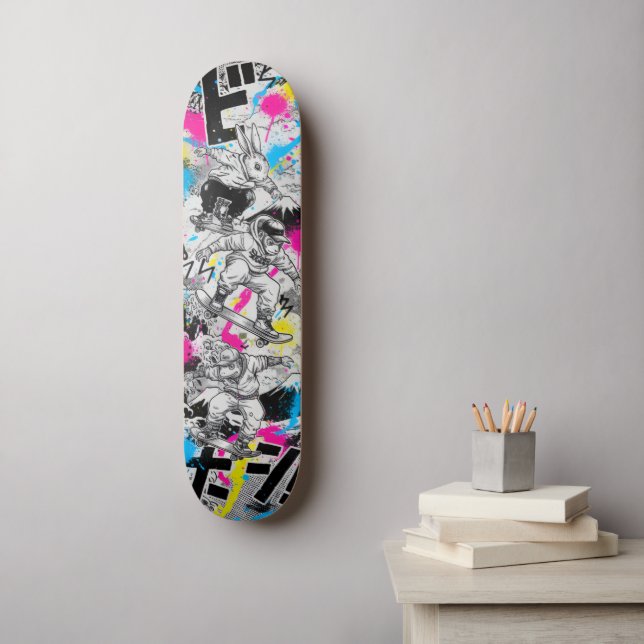 Manga Style Japanese Art for Skateboard & Stickers (Wandkunst)