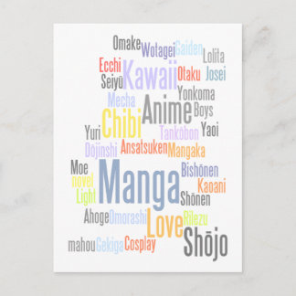 Manga Tag Postkarte