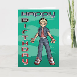 Manga Typ Birthday Karte