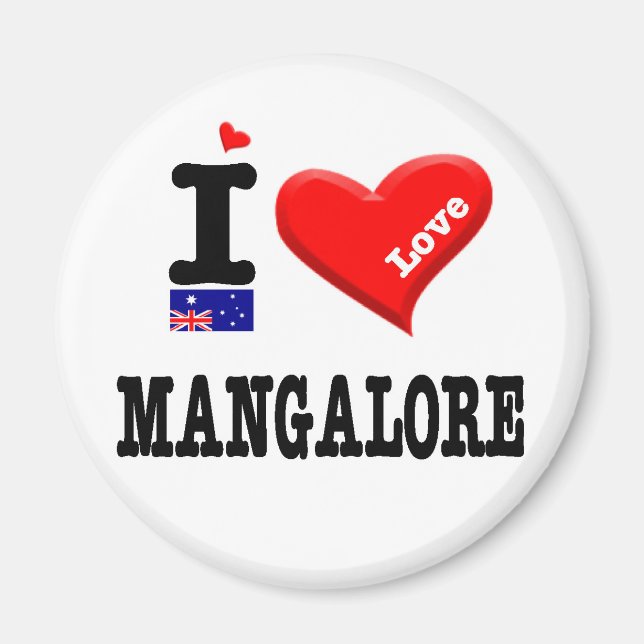 MANGALORE - I Liebe Magnet (Vorne)