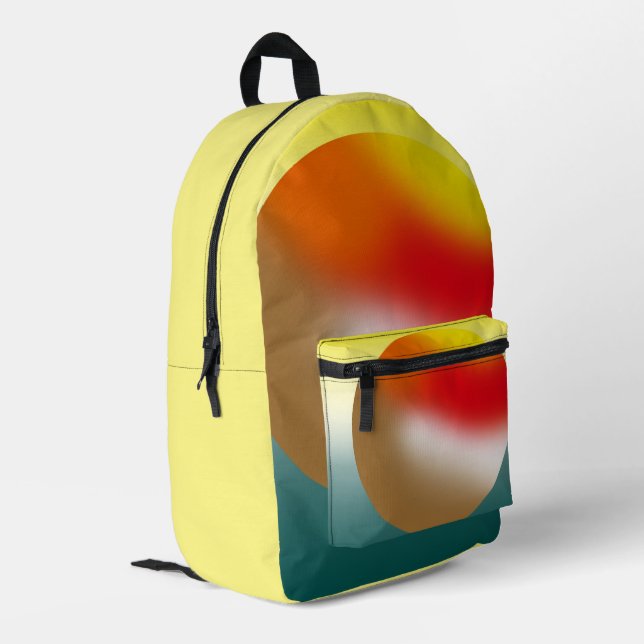 Mangan Bedruckter Rucksack (Rückseitige Ecke links)