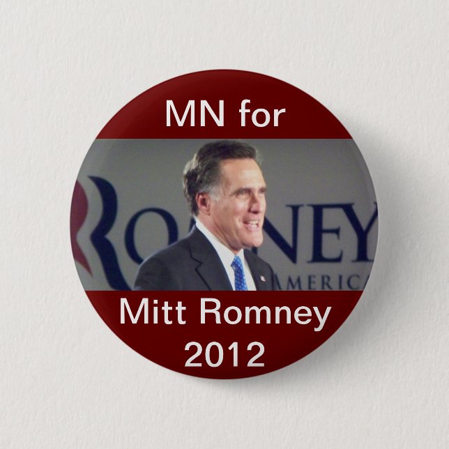 Mangan für politischen Knopf Mitt Romneys 2012 Button (Vorderseite)