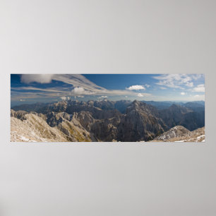 Mangart - Triglav Nationalpark Slowenien Panorama Poster