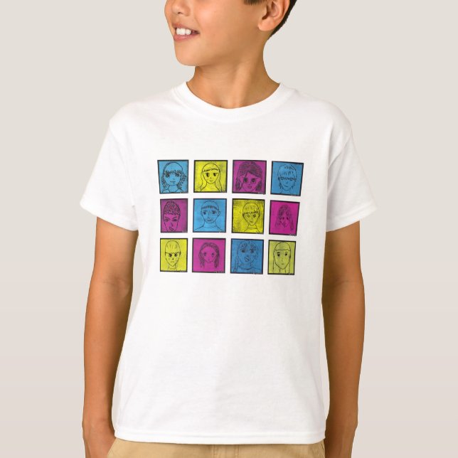 Mangas Reihe 4 T-Shirt (Vorderseite)