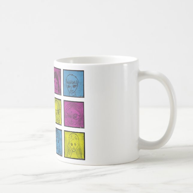 Mangas Reihe 5 Tasse (Rechts)