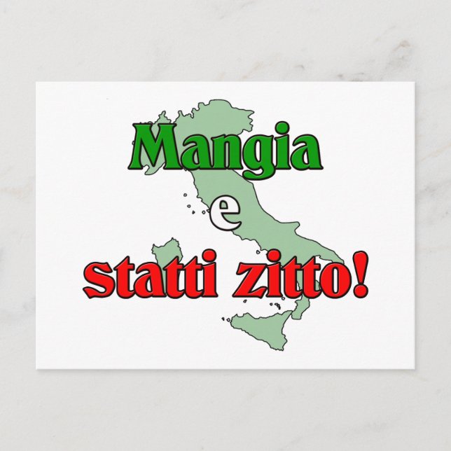 Mangia e Statti Zitto Postkarte (Vorderseite)