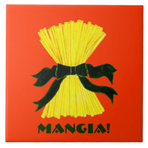 Mangia Italiana Keramik-Fliese Trivet Fliese