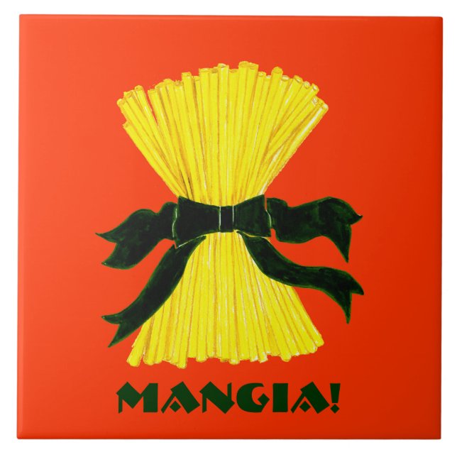 Mangia Italiana Keramik-Fliese Trivet Fliese (Vorderseite)