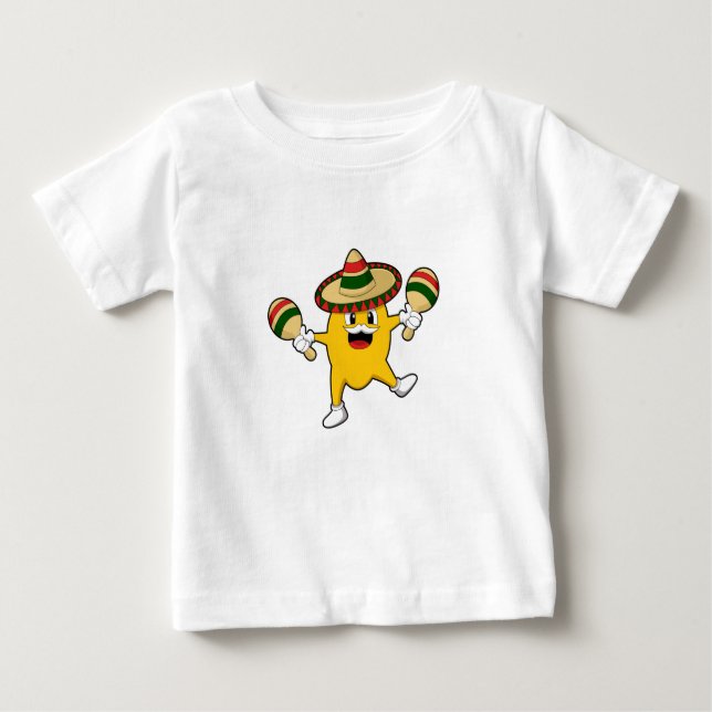 Mango als Musiker mit Maraca Baby T-shirt (Vorderseite)