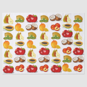 Mango Apple Kokosnuss Birnfrüchte Decoupage Seidenpapier