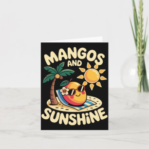 Mango-Design für Männer Frauen Veganer Mango-Fan M Karte