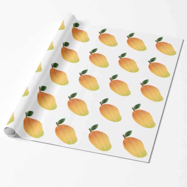 Mango-Design Geschenkpapier (Ungerollt)