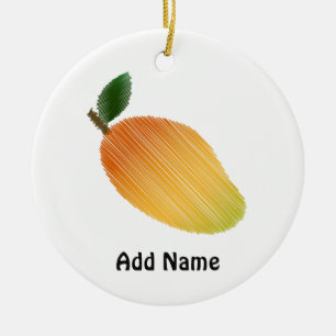 Mango-Design Keramik Ornament