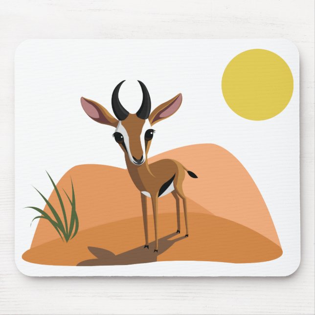 Mango die Gazelle Mousepad (Vorne)