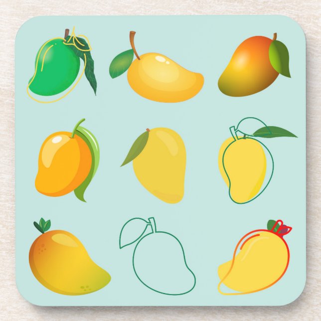 Mango Fresh Getränkeuntersetzer (Vorderseite)