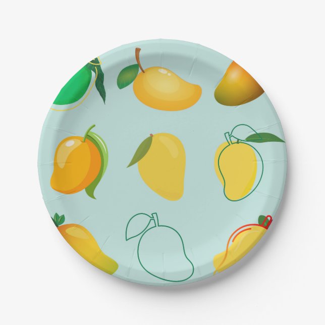 Mango Frisch Pappteller (Vorderseite)
