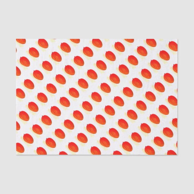 Mango Frucht Aquarell Chic Food Tropical Pattern Seidenpapier (Vorderseite)