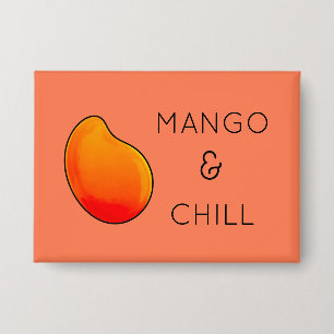 Mango-Frucht-Sammelbutton Button