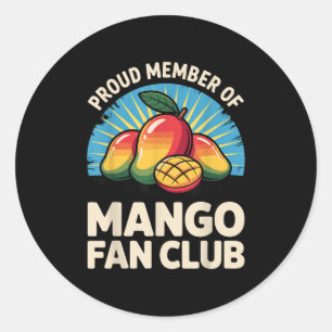 Mango Kostüm für Männer Frauen Kinder Obst Mango L Runder Aufkleber
