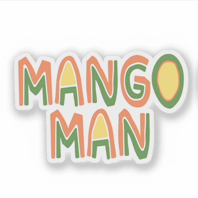 Mango Man Aufkleber (Vorderseite)