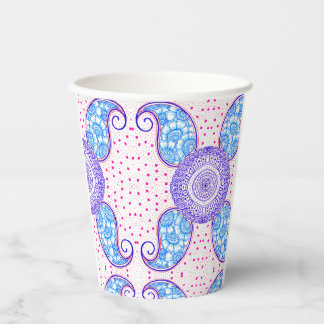 Mango Mandala Delight: Artful Paper Cup Pappbecher