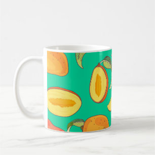 Mango Medley: tropisches Fruchtmuster Kaffeetasse