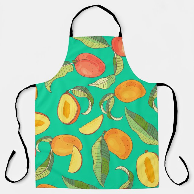 Mango Medley: tropisches Fruchtmuster Schürze (Vorderseite)
