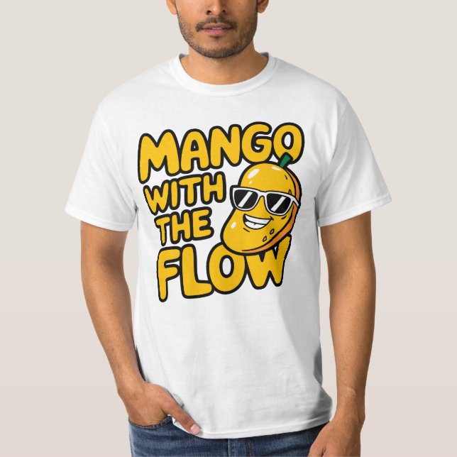 Mango mit Strömung - Funny, cool & sarkastisch puf T-Shirt (Vorderseite)