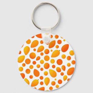 Mango-Muster Lebendige Tropische Früchte Schlüsselanhänger