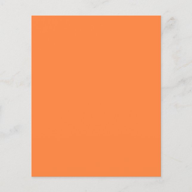 Mango Orange Color Background bereit zur Anpassung Flyer (Vorne)