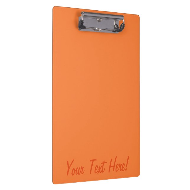 Mango Orange Color Background bereit zur Anpassung Klemmbrett (Rechts)