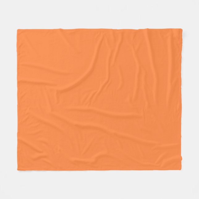 Mango Orange Color Style fertig zum Anpassen Fleecedecke (Vorderseite (Horizontal))