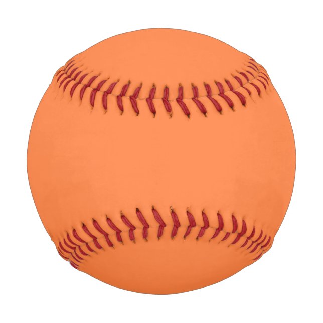 Mango Orange Solid Color | Classic | elegant Baseball (Vorderseite)