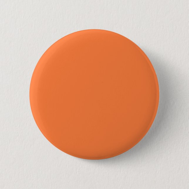 Mango Orange Solid Color | Classic | elegant Button (Vorderseite)