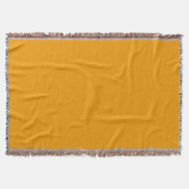 Mango Orange Solid Color Decke (Vorderseite)
