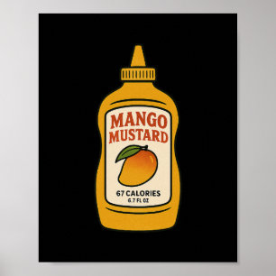 Mango Senf 67 Six Seven 6-7 - Lustig Brainrot Ki Poster