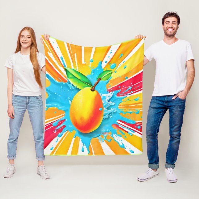 Mango Splash Delight Fleecedecke (Beispiel)