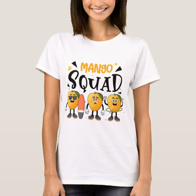 Mango Squad Summer Funny Mango Frucht Liebhaber T-Shirt (Vorderseite)