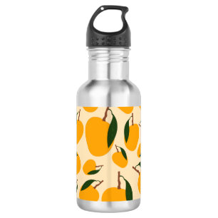 Mango Summer Frucht Muster Edelstahlflasche