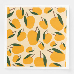 Mango Summer Frucht Muster Serviette