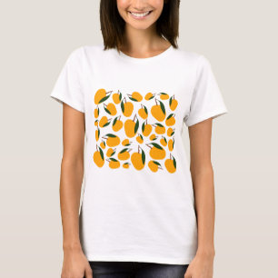 Mango Summer Frucht Muster T-Shirt