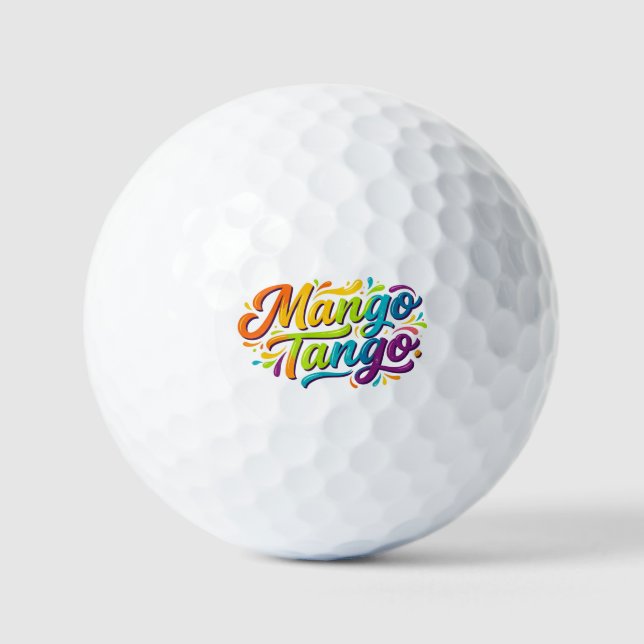 Mango Tango Tropical Vibes T-Shirt Golfball (Vorderseite)